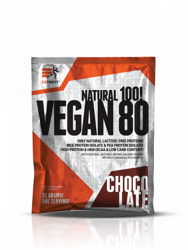 Extrifit Vegan 80 35 g - Příchuť: čokoláda