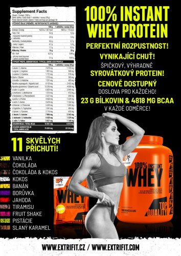 Extrifit 100% Whey Protein 30 g - Příchuť: pistácie