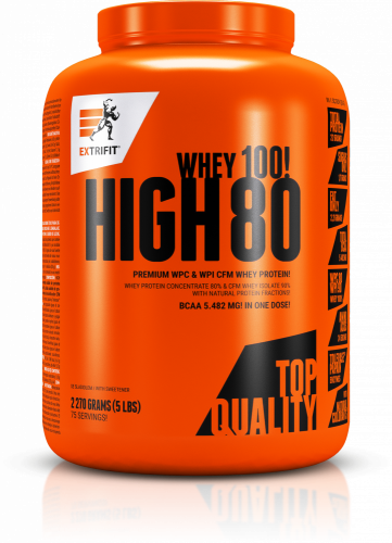 Extrifit High Whey 80 2270 g - Příchuť: nugát