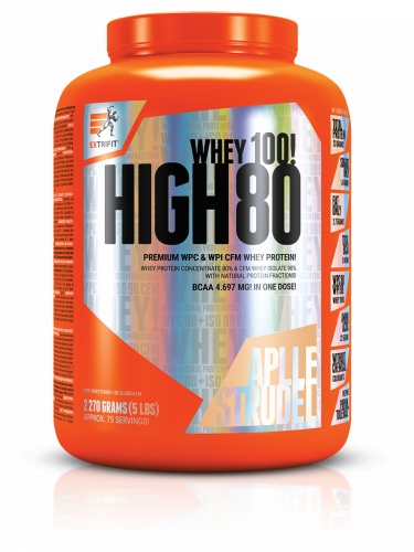 Extrifit High Whey 80 2270 g - Příchuť: jahoda