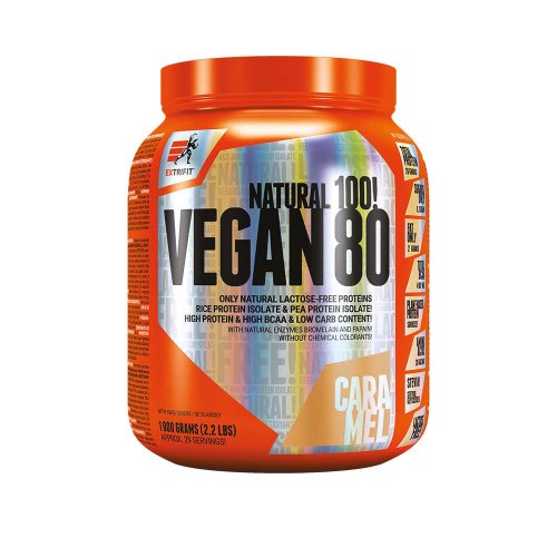 Extrifit Vegan 80 1000 g - Příchuť: ledová káva