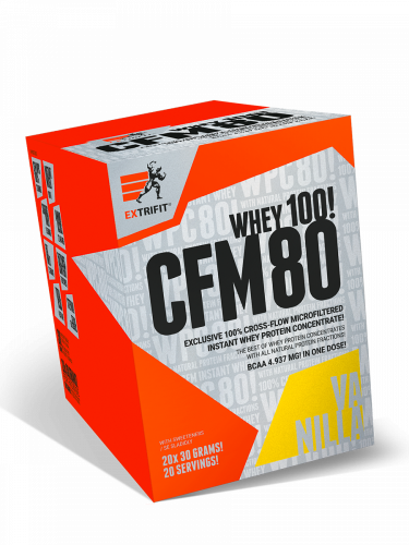 Extrifit CFM Instant Whey 80 20 x 30 g - Příchuť: jahoda-banán